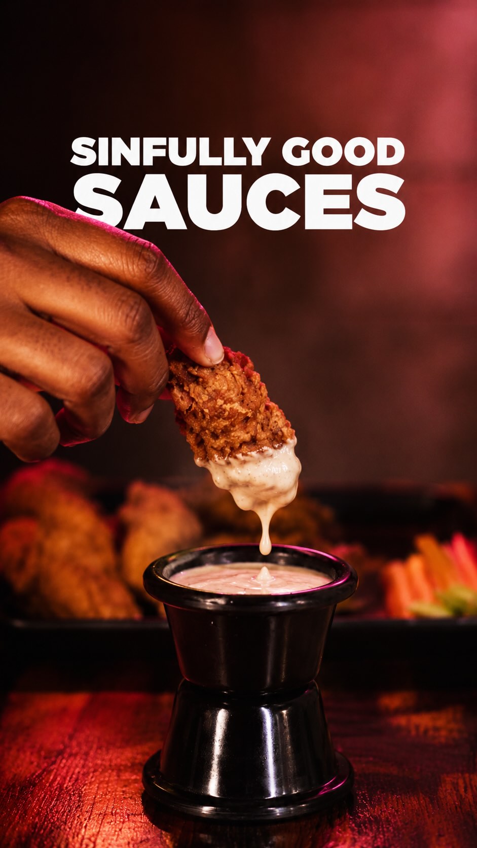 Sinfully good sauces at Eden Rooftop