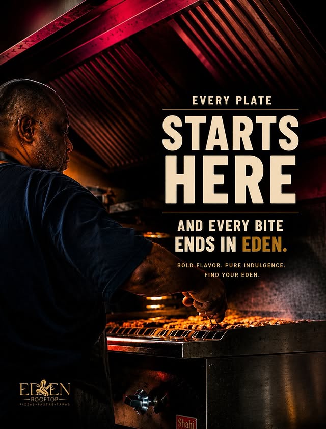 Every plate starts here — Eden Rooftop kitchen