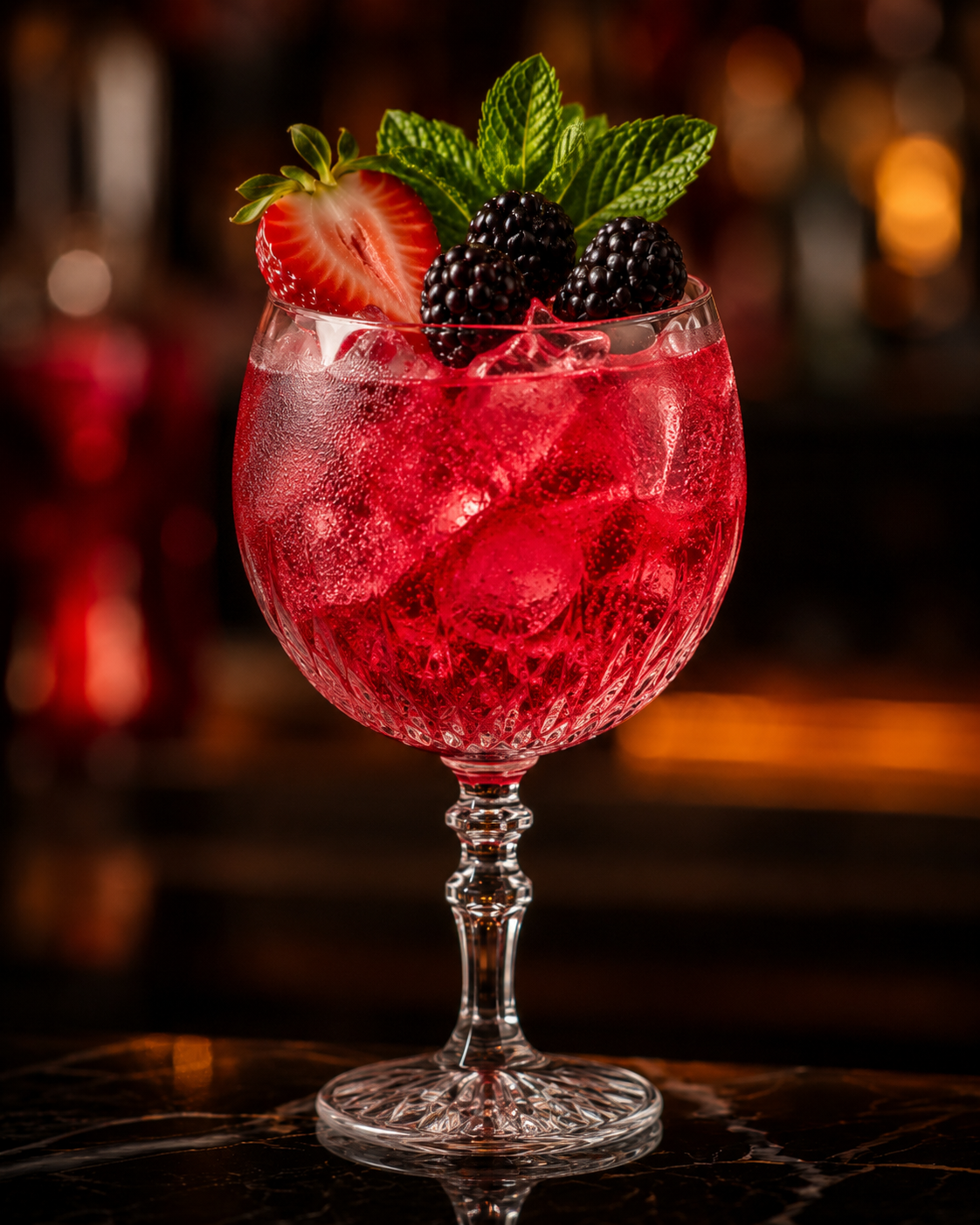 Afrodia Berry cocktail at Eden Rooftop